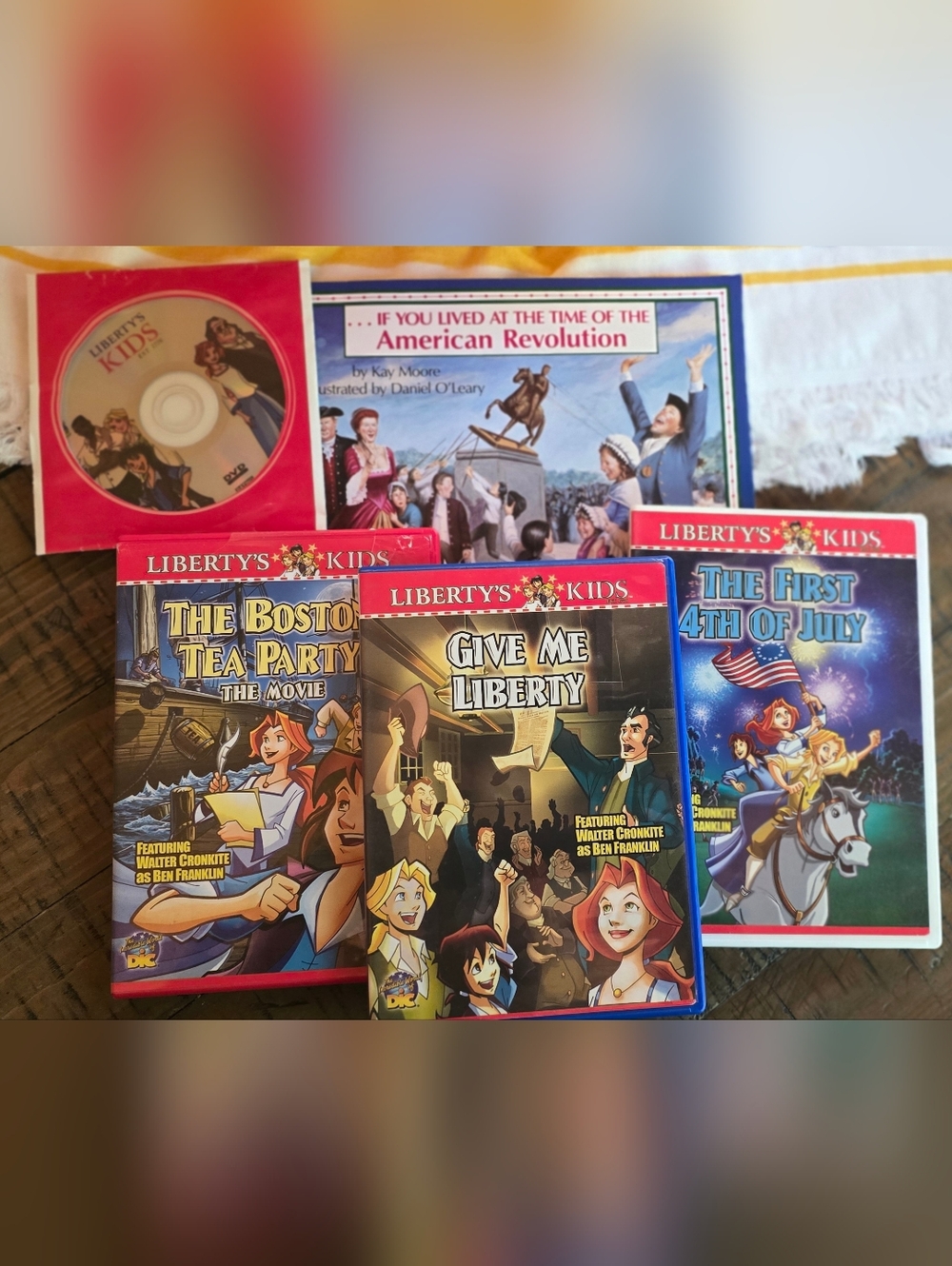 Liberty's Kids Revolutionary War Lot Give Me Liberty 4th July Tea Party And More